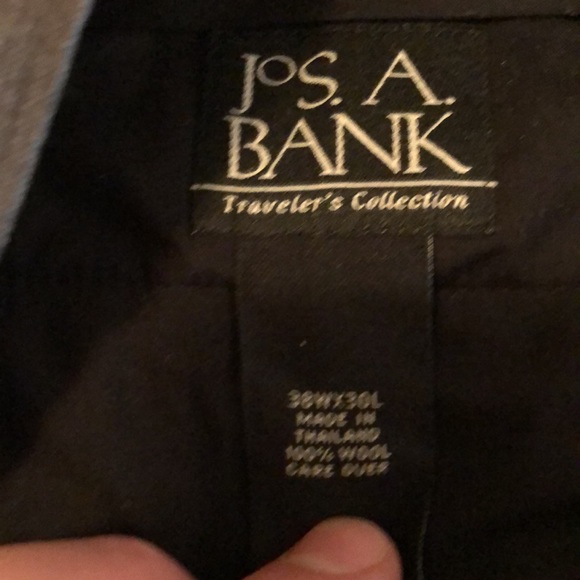 Jos. A. Bank. Pleated grey traveler dress slacks. - Picture 3 of 3